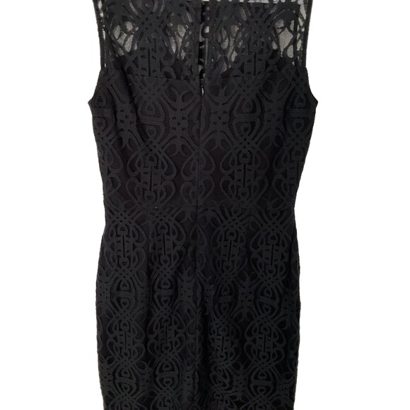 CECE by CYNTHIA STEFFE Black Floral Lace Sleeveless Summer Dress‎ Size 2 - Picture 1 of 5